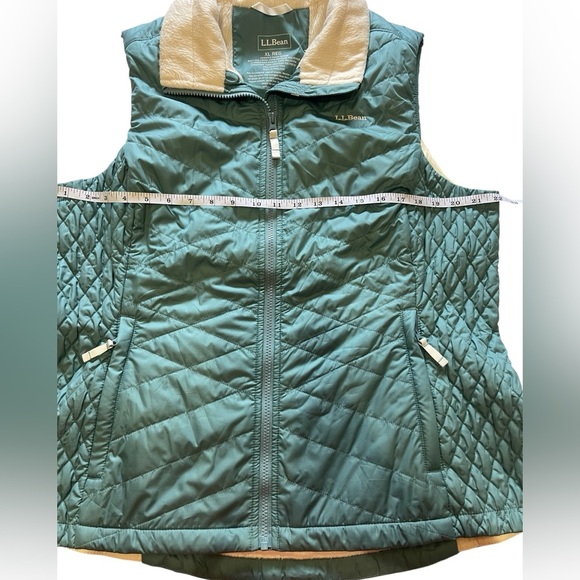 L.L. Bean Women's Quilted Vest Full Zip Fleece Lined Size XL - Picture 8 of 9